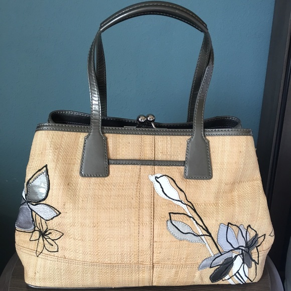 Coach Brand New Natural Embellished Handbag - Picture 2 of 8